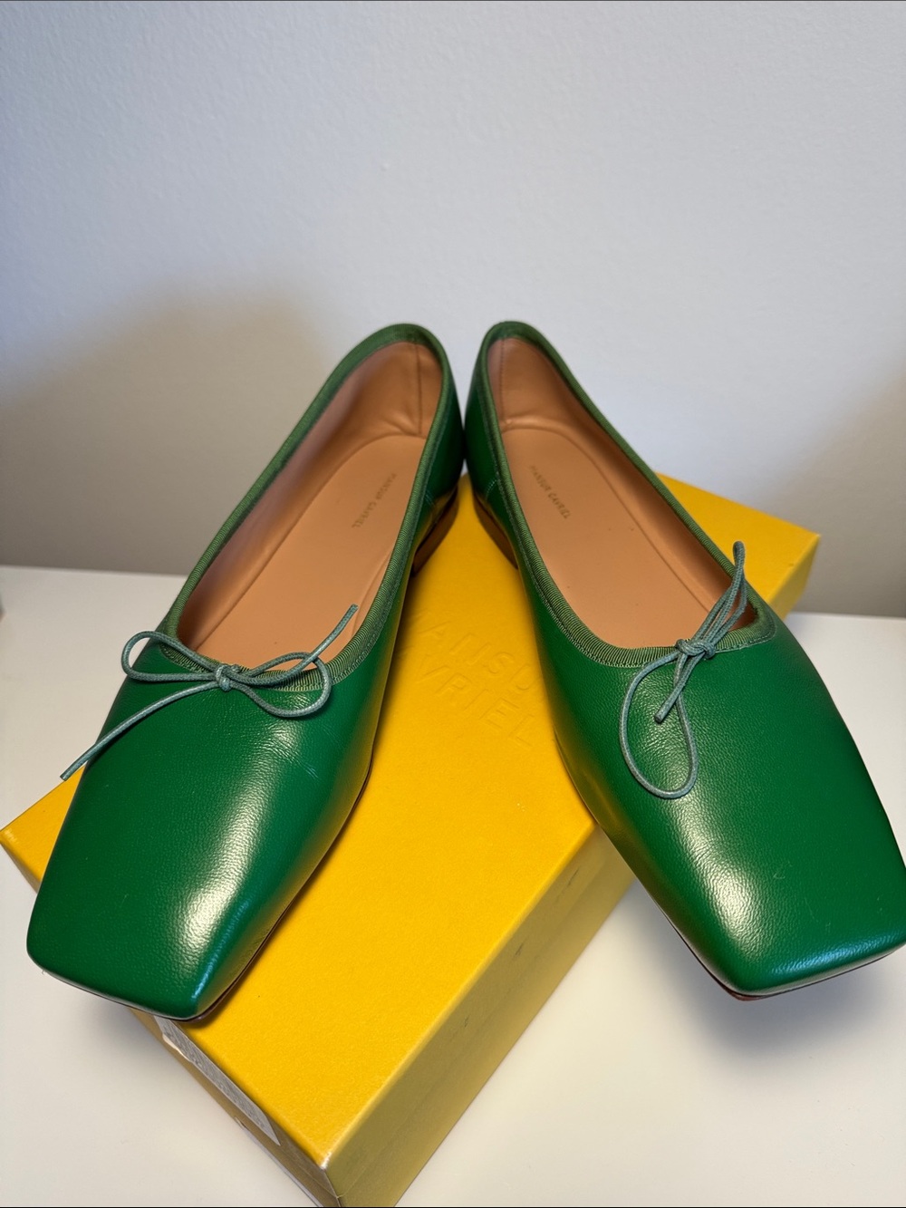 Mansur Gavriel Square Toe Ballerina Flats
